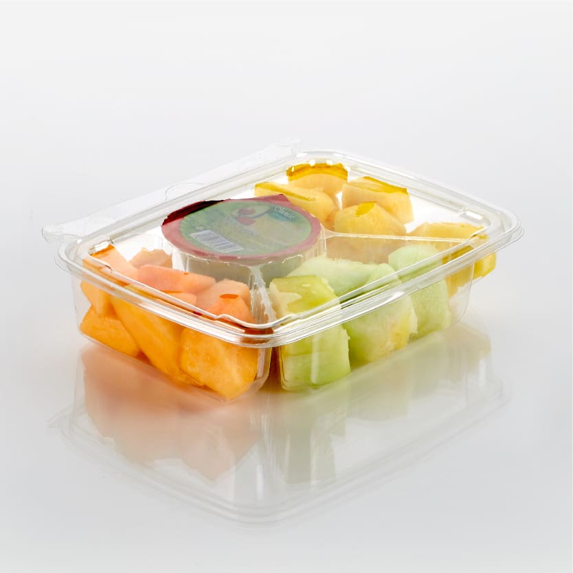 24 oz. 4 Compartment Rectangle Container | T21875