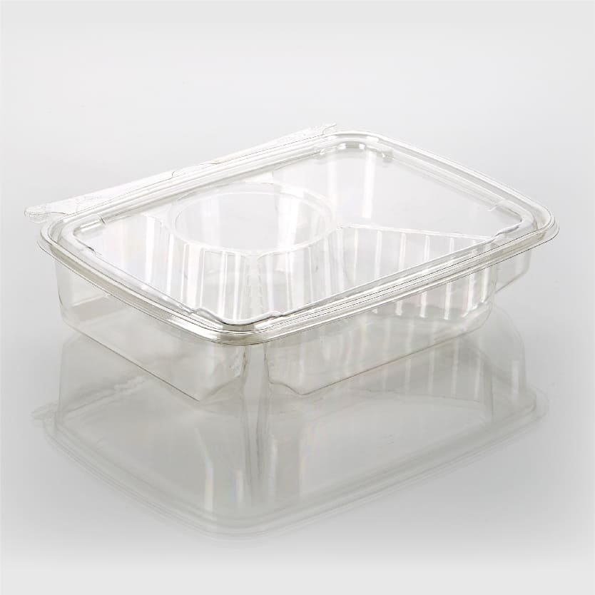 30 oz. 4 Compartment Rectangle Container | T22567