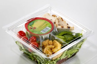 Insert, 5 Compartment for Large Square Bowls