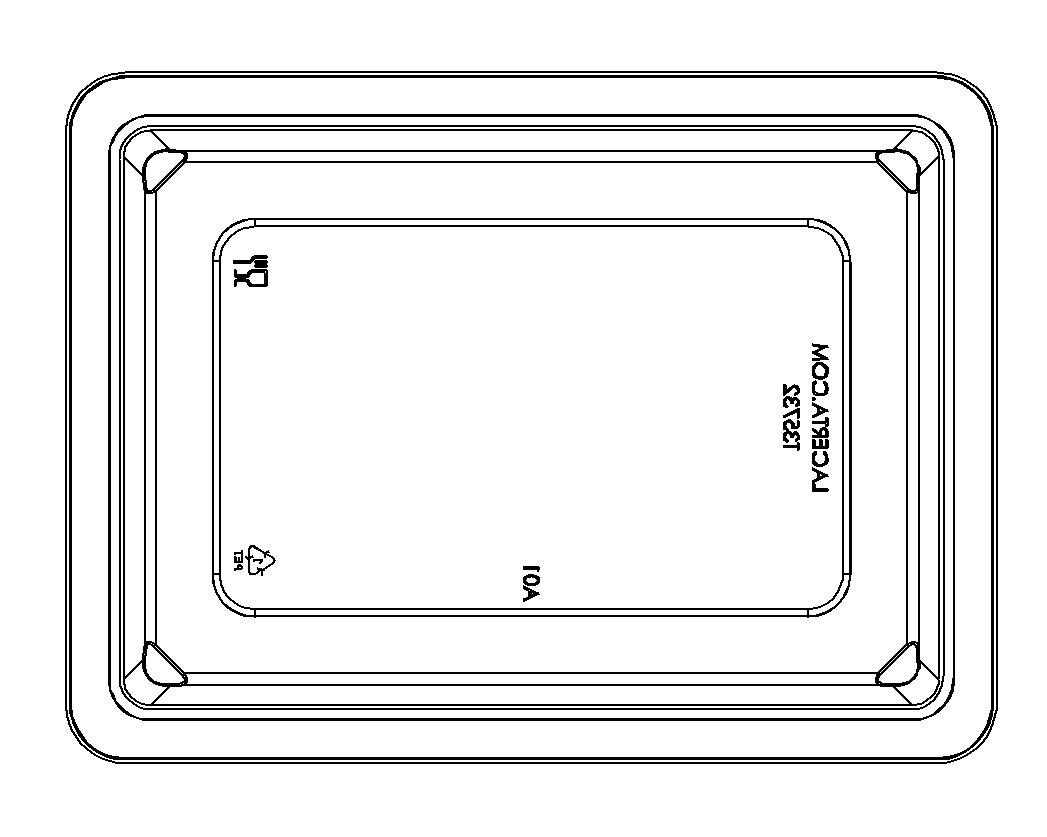 Container, Rectangular 24 oz